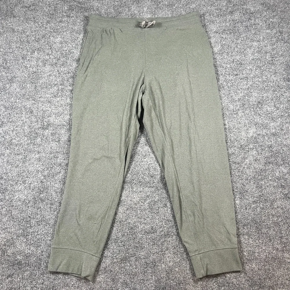 Jachs New York Jogger Pants Mens Extra Large Gray Tapered Leg Stretch Drawstring